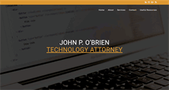 Desktop Screenshot of johnpobrienesq.com